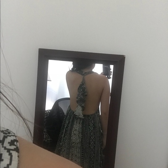 NWOT Printed Open-Back Summer Dress - Picture 5 of 8